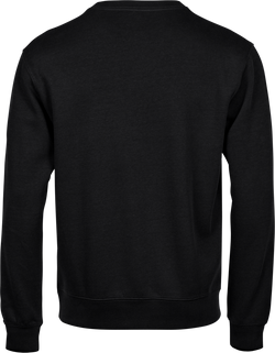 Essentiel crewneck-sweatshirt med X-stik, Sort, Herre - Style 5504