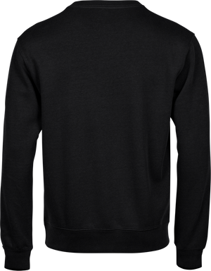 Essentiel crewneck-sweatshirt med X-stik, Sort, Herre - Style 5504