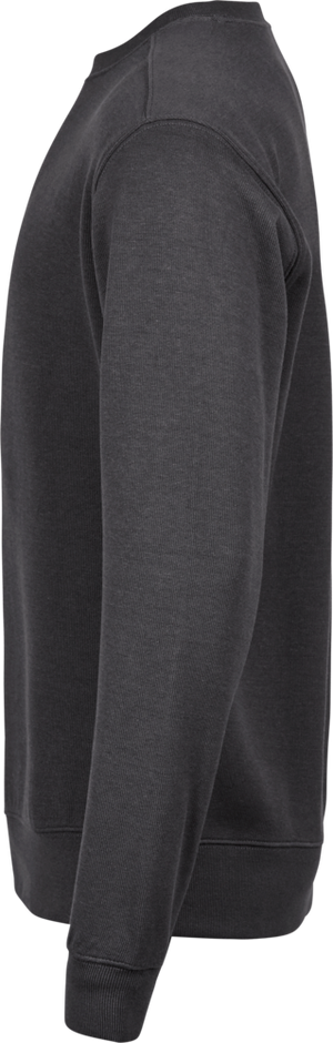 Essentiel crewneck-sweatshirt med X-stik, Mørk grå, Herre - Style 5504