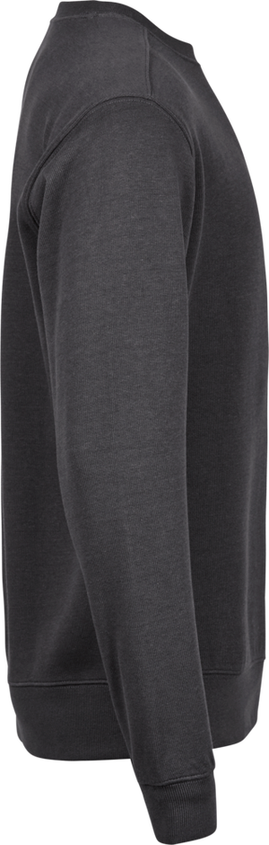 Essentiel crewneck-sweatshirt med X-stik, Mørk grå, Herre - Style 5504