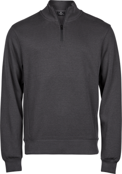 Half-zip sweatshirt, Mørk Grå, Herre - Style 5506