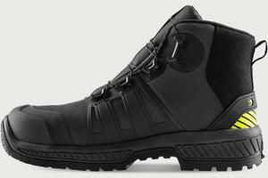 ComfortStep sikkerhedsstøvle, Antrasitgrå/Neongul, Kansas S3S Mellemhøj