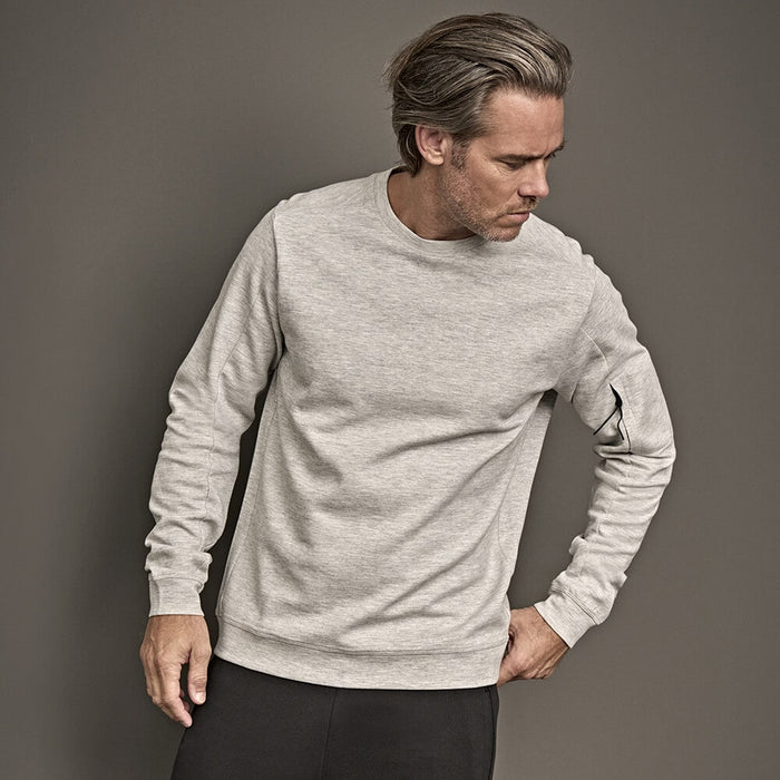 Athletic Crewneck/Sweatshirt , Sort, Herre - Style 5700 Teejays
