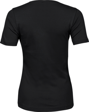 Interlock Tee Dame - Sort - Teejays 580