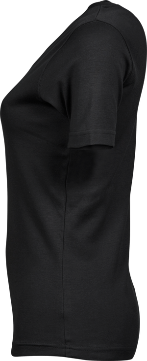 Interlock Tee Dame - Sort - Teejays 580
