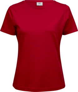 Interlock Tee Dame - Rød - Teejays 580