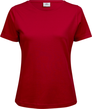 Interlock Tee Dame - Rød - Teejays 580