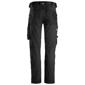 AllroundWork arbejdsbukser med stretch, Herre, Sort/Sort - Snickers 6341