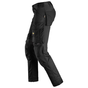 AllroundWork arbejdsbukser med stretch, Herre, Sort/Sort - Snickers 6341