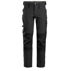 Snickers AllroundWork arbejdsbukser 6371 full stretch, Sort