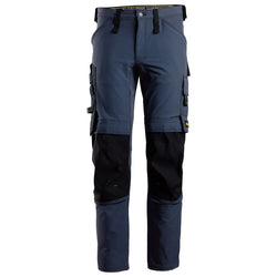 Snickers AllroundWork arbejdsbukser 6371 full stretch, Navy/Sort