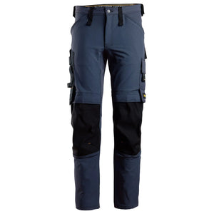 Snickers AllroundWork arbejdsbukser 6371 full stretch, Navy/Sort