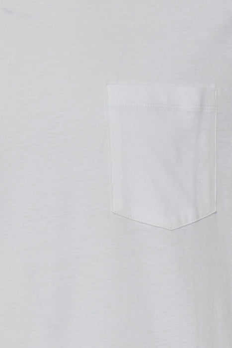 T-shirt med Brystlomme, Hvid - Blend 20711715
