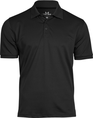 Club polo T-shirt, Sort - Style 7000