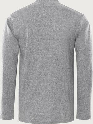 Acode tung langærmet t-shirt, Lysegrå, Kansas 1914
