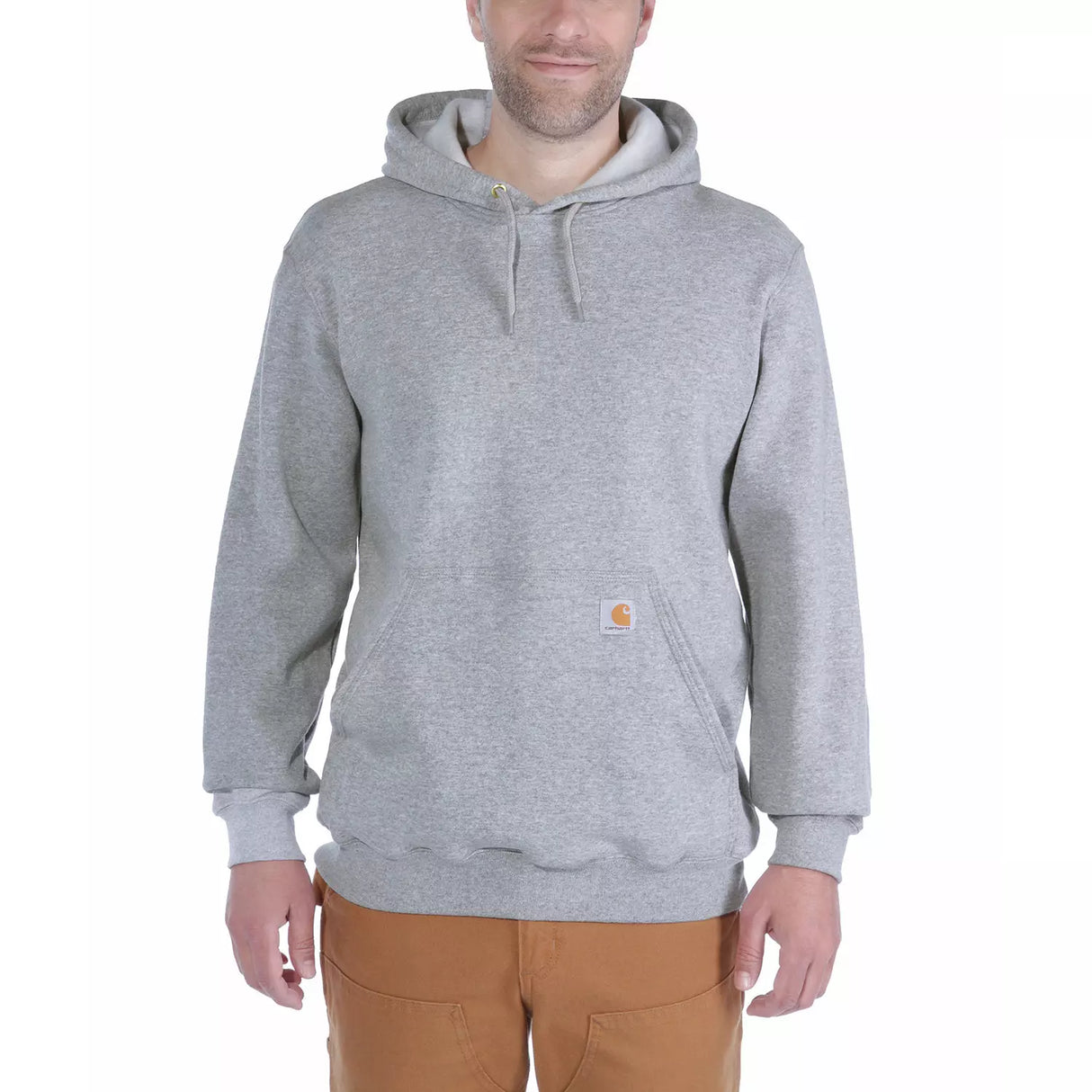 Carhartt Duck Midweight hoodie K121 , Grå Melange
