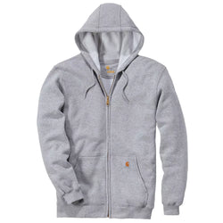 Hættetrøje Med Lynlås, Grå Melange - Carhartt K122