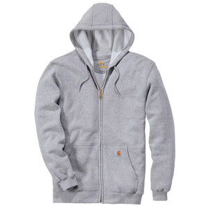 Hættetrøje Med Lynlås, Grå Melange - Carhartt K122