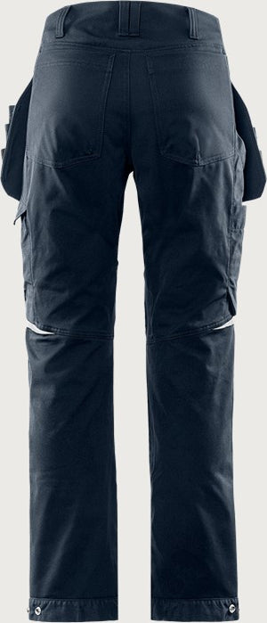 Håndværkerbukser med stretch, Mørk Marine, Kansas 2830