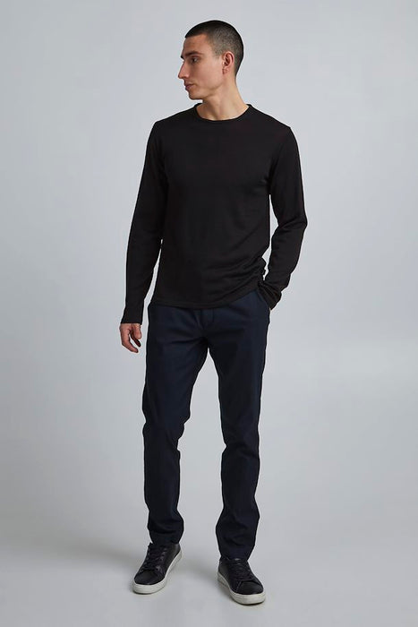 Kent Merino Knitted Pullover, Sort - Casual Friday 20501343 - 50003