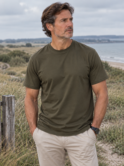 Premium Comfort Tee, Army Grøn