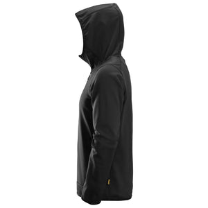 AllroundWork Hættetrøje i fleece med lang lynlås, Herre, Sort - Snickers 8058 - 0400