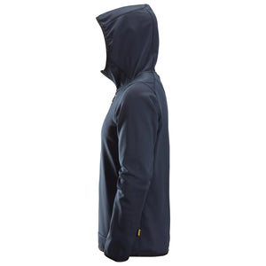 AllroundWork Hættetrøje i fleece med lang lynlås, Herre, Navy - Snickers 8058 - 9500