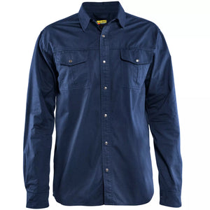 Twill Skjorte Bomuld, Herre, Marineblå - Blåkläder 3297-1135-8900