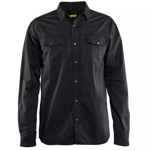 Twill Skjorte Bomuld, Herre, Sort - Blåkläder 3297-1135-9900