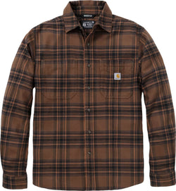 Carhartt flannelskjorte med lange ærmer, Red Duck - 107010