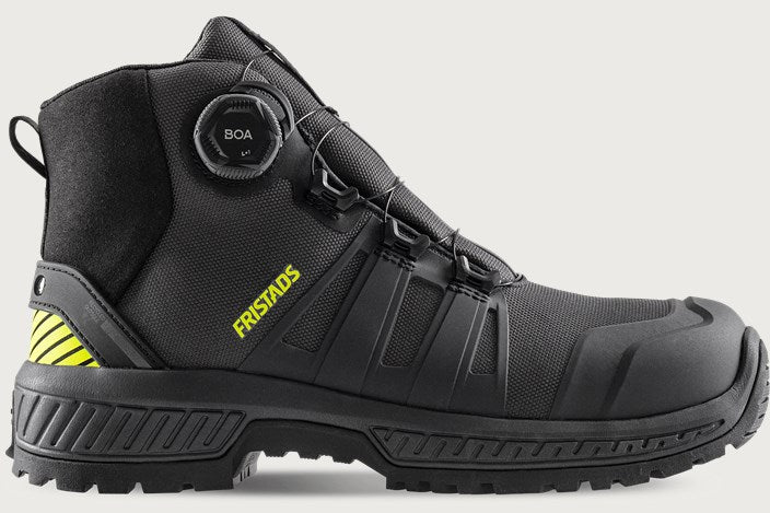 ComfortStep sikkerhedsstøvle, Antrasitgrå/Neongul, Kansas S3S Mellemhøj