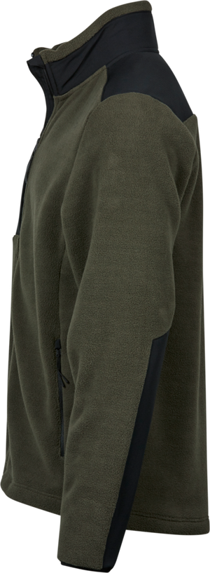 Outdoor Fleecejakke, Grøn/Sort, Herre - Style 9120
