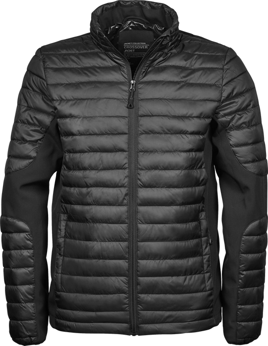 Crossover Jacket, Sort/Sort, Herre, Teejays  - Style 9626