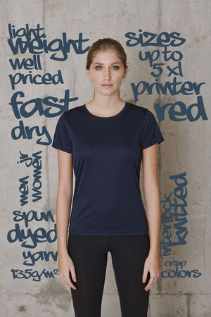 Run T-shirt Dame, Blå - PRINTER 2264026