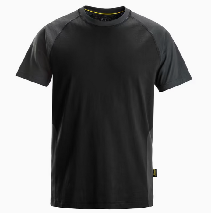 Tofarvet T-shirt, Sort/Stål grå, Herre - Snickers 2550