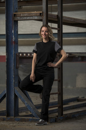 Prime T-shirt Dame, Grå/Sort - PRINTER 2264031