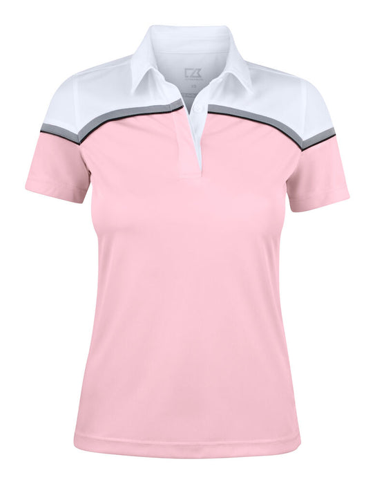 Seabeck Polo, Dame, Pink/Hvid - CUTTER & BUCK 354429