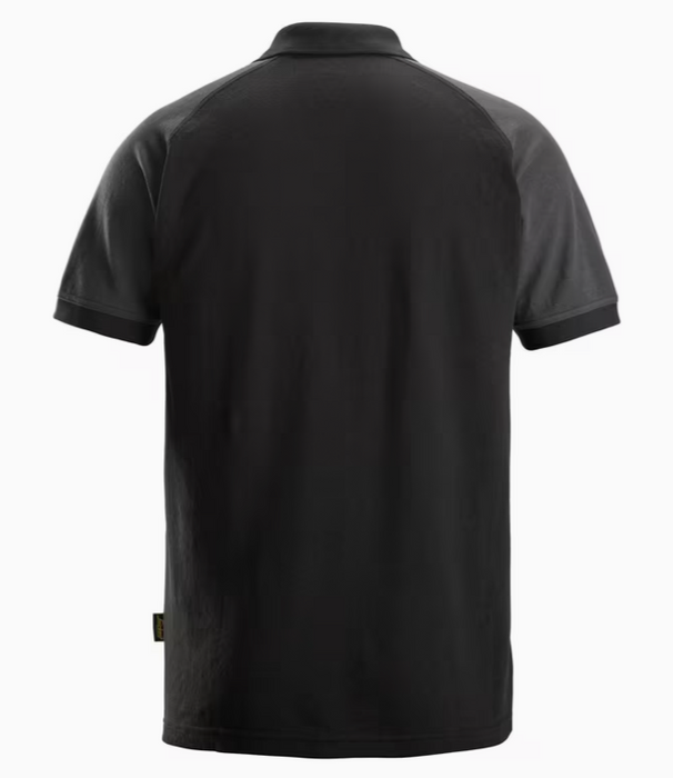 Klassisk Tofarvet Poloshirt, Sort/Stål grå, Herre - Snickers 2750