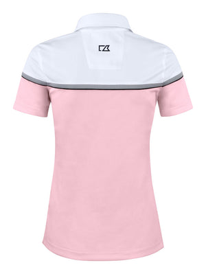 Seabeck Polo, Dame, Pink/Hvid - CUTTER & BUCK 354429