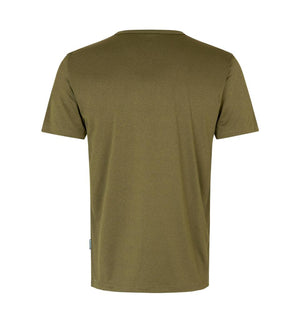 Perfekt running T-shirt Herre, Oliven - G21040