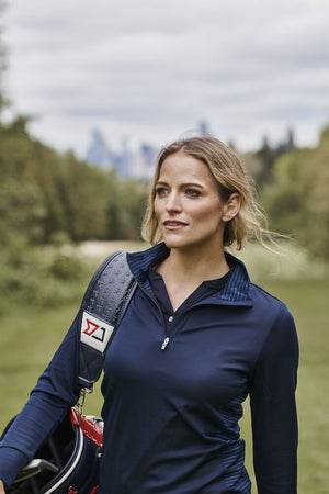 Traverse Halfzip Dame, Sort - CUTTER & BUCK 358417