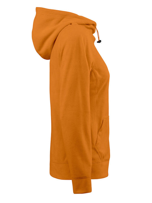 Mikrofleece Hættesweater Dame, Orange - PRINTER 2261511