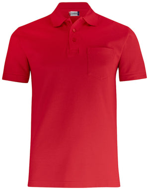 Basic Polo Pocket - Rød - CLIQUE 028255