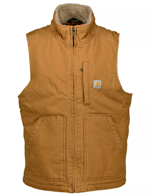Carhartt Mock Neck Vest Herre, Brun - Carhartt 104277 - BRN