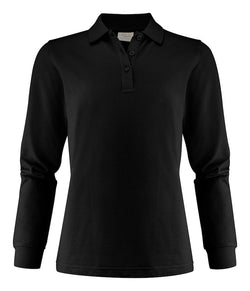 Surf Pro Langærmet Dame Polo, Sort - PRINTER 2265027