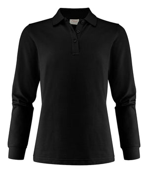 Surf Pro Langærmet Dame Polo, Sort - PRINTER 2265027