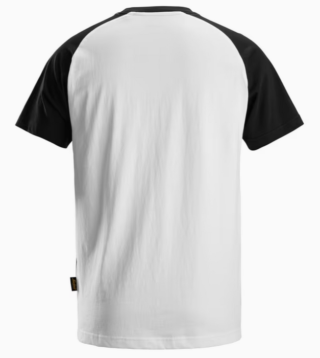 Tofarvet T-shirt, Herre, Hvid/Sort - Snickers 2550