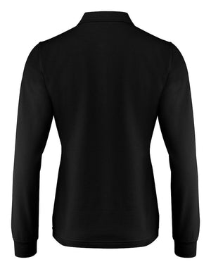 Surf Pro Langærmet Dame Polo, Sort - PRINTER 2265027