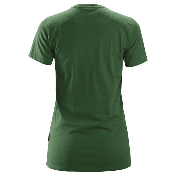 T-shirt økologisk bomuld, Skov, Dame, Skov Grøn, - Snickers 2516
