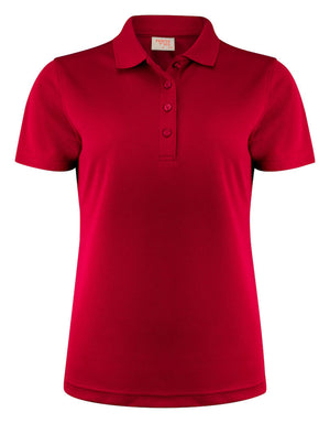 Pique Polo Dame, Rød - PRINTER 2265029